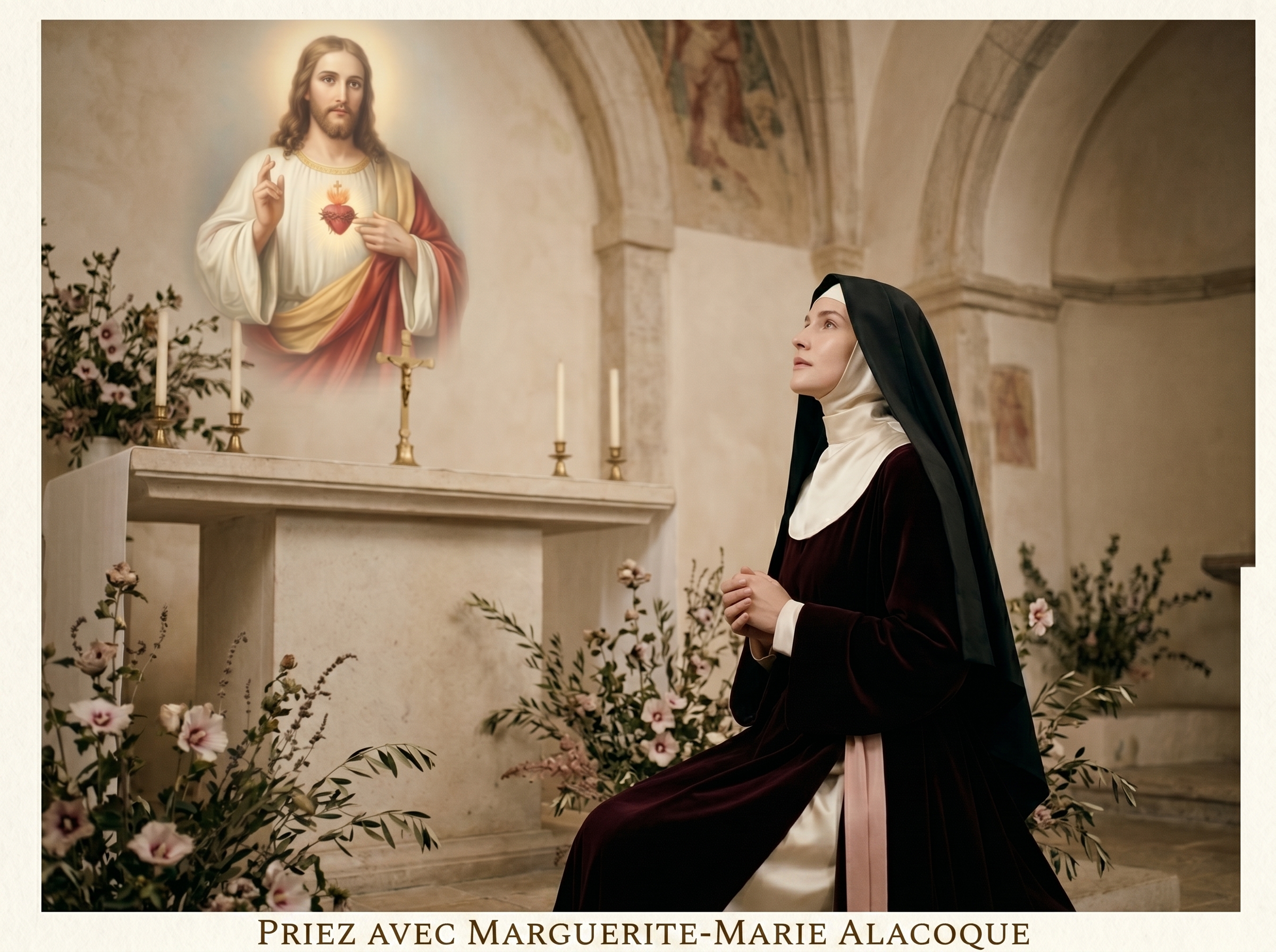Priez avec Marguerite Marie d&rsquo;Alacoque